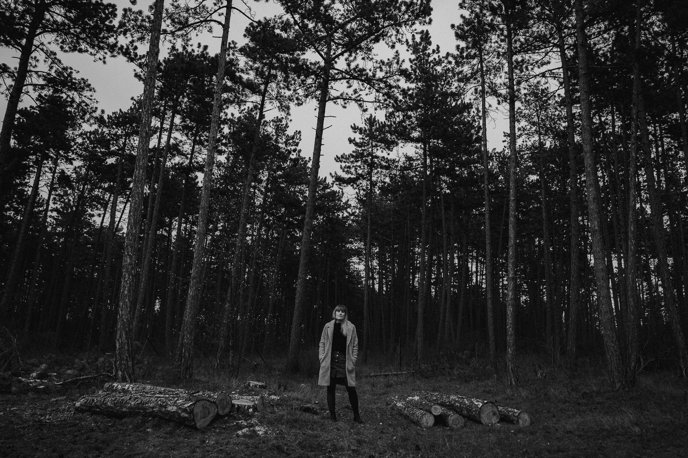 Pärchenbilder im Wald vom Hochzeitsfotograf Axel Link aus Wuerzburg